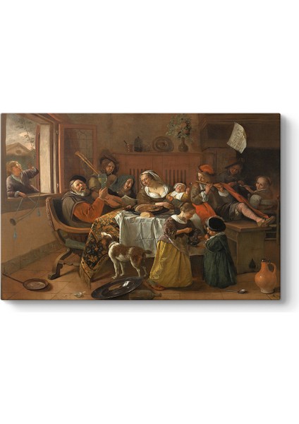 Jan Steen - Mutlu Aile Tablosu