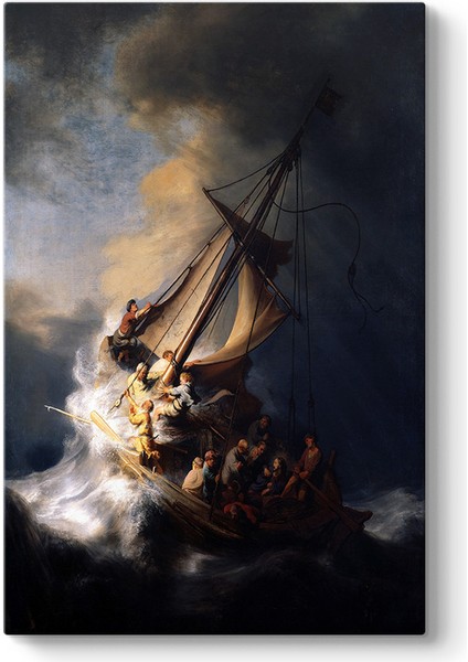 Rembrandt - Celile Denizi'nde Fırtına Tablosu