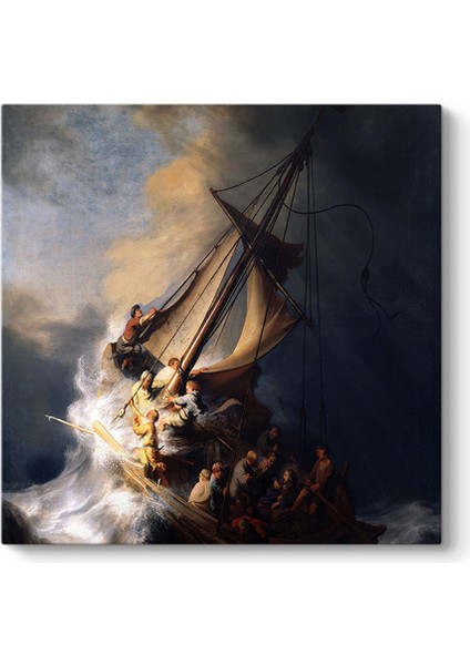 Rembrandt - Celile Denizi'nde Fırtına Tablosu
