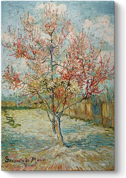 Vincent Van Gogh - Pembe Şeftali Ağaçları Tablosu