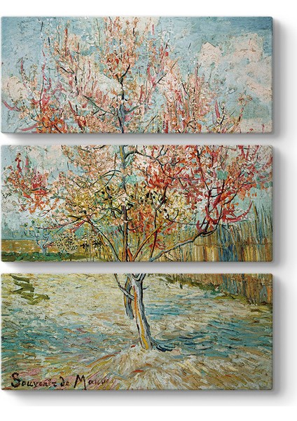 Vincent Van Gogh - Pembe Şeftali Ağaçları Tablosu
