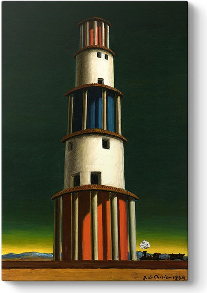 Giorgio De Chirico - Kule ve Tren Tablosu