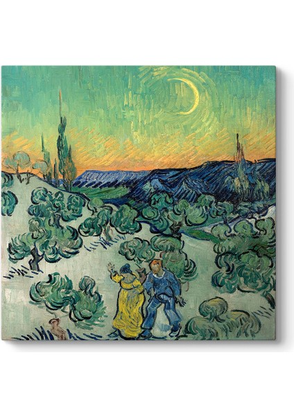 Vincent Van Gogh - Alacakaranlıkta Yürüyüş Tablosu