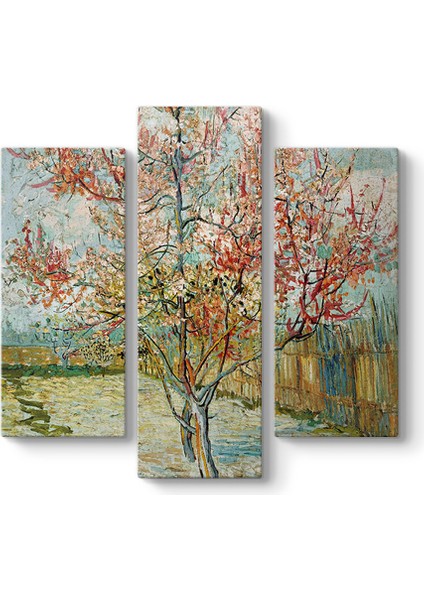 Vincent Van Gogh - Pembe Şeftali Ağaçları Tablosu