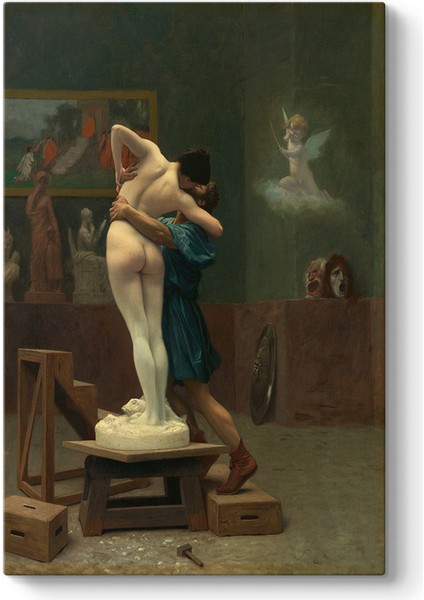 Jean Leon Gerome - Pygmalion ve Galatea Tablosu