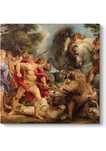 Peter Paul Rubens - Calydonian Yaban Domuzu Avı Tablosu