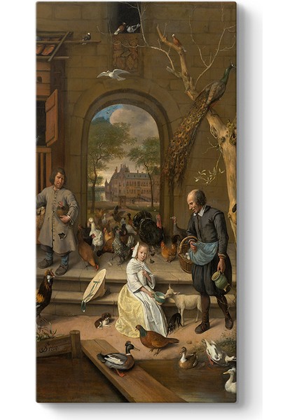Jan Steen - Portrait Of Jacoba Maria Van Wassenaer Tablosu