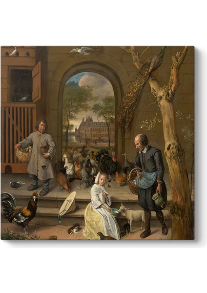 Jan Steen - Portrait Of Jacoba Maria Van Wassenaer Tablosu