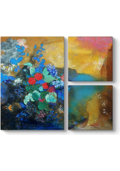 Odilon Redon - Ophelia Among The Flowers Tablosu
