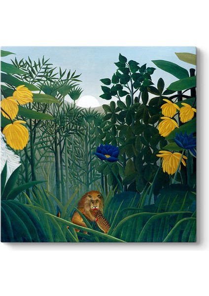 Henri Rousseau - Aslanın Yemeği Tablosu