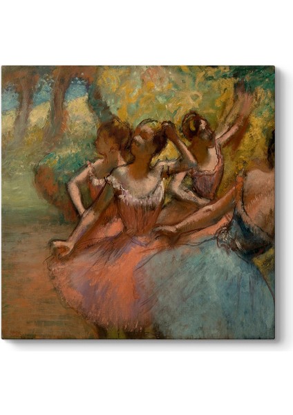 Edgar Degas - Sahnede Dört Balerin Tablosu