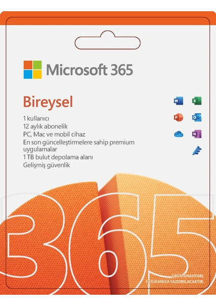 365 Bireysel Türkçe - Kutu Lisans 1 Yıl