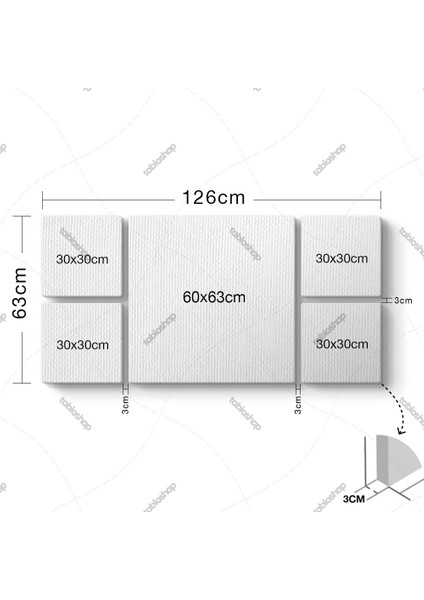 Dumanlı Renkler Panorama Tablo fiyatları