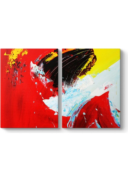 Kırmızı Doğaçlama Tablo