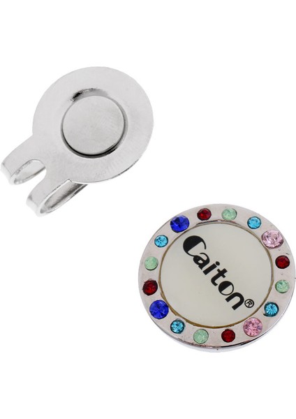 Cep Şapka Klip Manyetik Golf Topu Marker Alaşım Golfçü Hediye Rhinestone (Yurt Dışından) modelleri