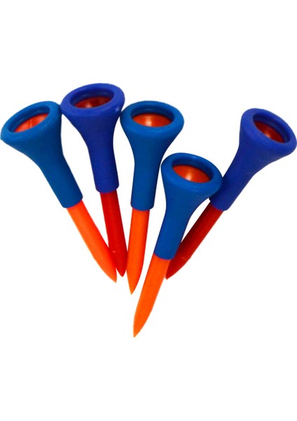 5 Adet / Takım Yumuşak Kauçuk Yastık Top Golf Tees Aksesuarları Rastgele Renkler - Orta (Yurt Dışından)