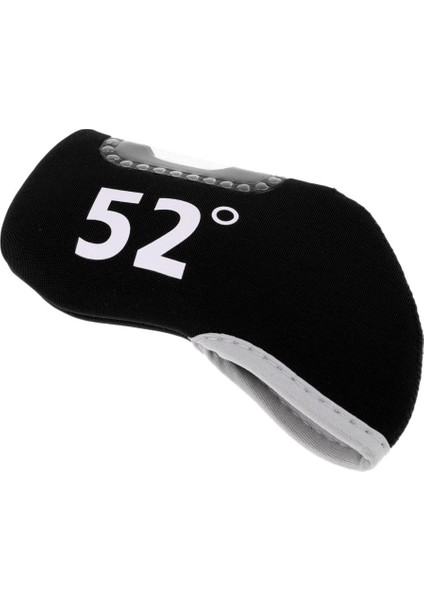 Golf Kulübü Demir Atıcı Başkak Başlığı Kapak Koruyucu 52 Derece Siyah (Yurt Dışından)
