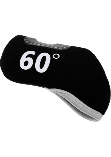 Golf Kulübü Demir Atıcı Başkak Başlığı Kapak Koruyucu 60 Derece Siyah (Yurt Dışından)