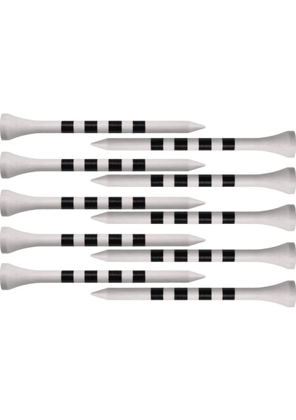 Paketi 100 Profesyonel Golf Tees Şerit Mark Ölçeği Uzun Dayanıklı Yüksek Performanslı Golf Aksesuar - 70MM Beyaz (Yurt Dışından)