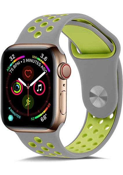 Apple Watch Seri 7 45MM Uyumlu Silikon Kordon No8