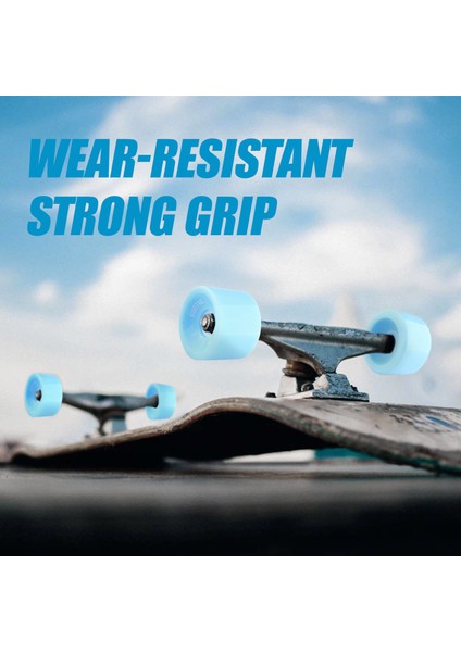 51MM x 70MM 4 Adet Kaykay Tekerlekler Pu Cruiser Longboard Değiştirme Tekerlek Rulman Pu Kapak Koruyucu Kavrama - Camon (Yurt Dışından)