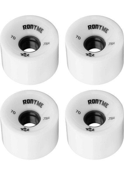 51MM x 70MM 4 Adet Kaykay Tekerlekleri Pu Cruiser Longboard Değiştirme Tekerlek Rulman Koruyun Pu Kapak Koruyucu Kavrama - Beyaz (Yurt Dışından)