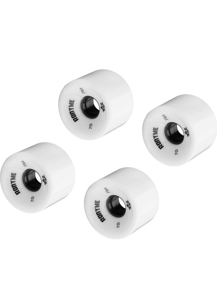 51MM x 70MM 4 Adet Kaykay Tekerlekleri Pu Cruiser Longboard Değiştirme Tekerlek Rulman Koruyun Pu Kapak Koruyucu Kavrama - Beyaz (Yurt Dışından)