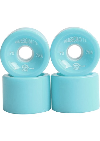 78A Tekerlekler 70X51MM Kaykay Abec-9 Rulman Şal Açık Mavi (Yurt Dışından)