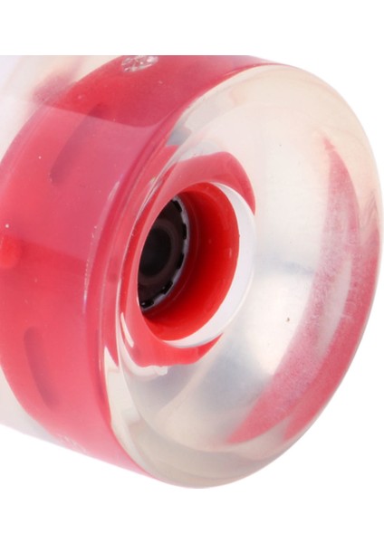 4 Adet 70MM Işık-Up Longboard Kaykay Tekerlekleri Manyetik Çekirdek Tekerlekler Kırmızı (Yurt Dışından)