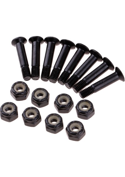 8 Parça Kaykay Longboard Montaj Cıvataları Vidalar Somun Donanım Seti 25MM (Yurt Dışından)