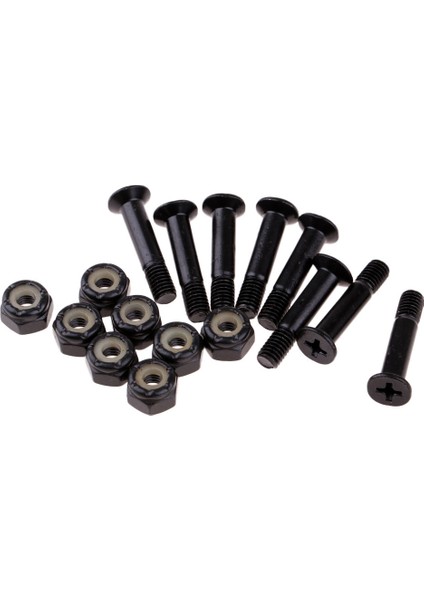 8 Parça Kaykay Longboard Montaj Cıvataları Vidalar Somun Donanım Seti 25MM (Yurt Dışından)