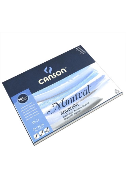 Canson Montval Sulu Boya Defteri 300 gr 24 x 32 cm 12 Yaprak