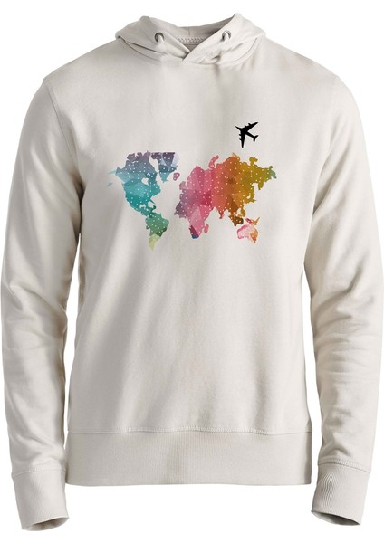 Dünya Haritası Çocuk Sweatshirt
