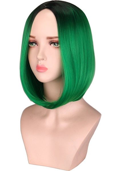 Kısa Bob Saç Peruk 12 "düz Orta (Yurt Dışından)