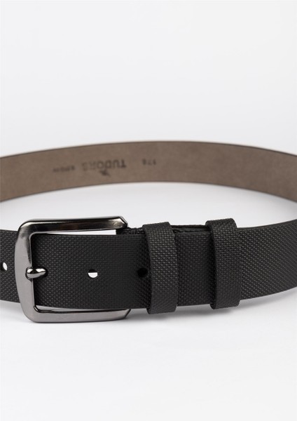 Erkek 4 cm Siyah Spor Kemer Yüksek Kalite Deri Malzeme ile Modern Stil fiyatları