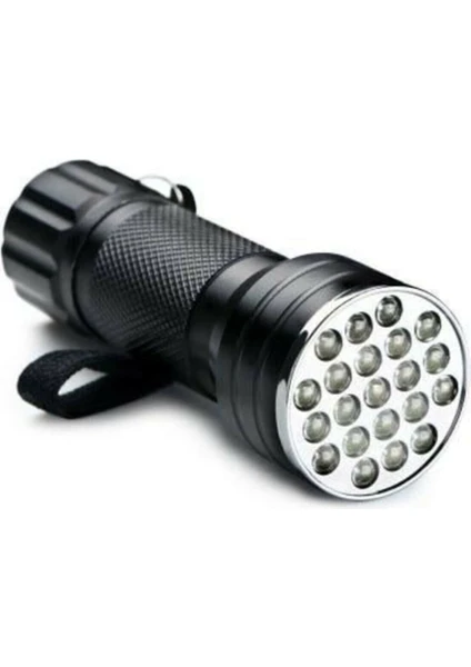 Uv Fener 21 LED Para Kontrol Ultraviyole Fener (Mor Işık) PM-6351