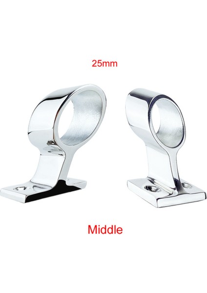 1 "25MM Deniz Donanım Küpeşte Uydurma Orta Kelepçe Stanchion Yat Aksesuarı (Yurt Dışından)