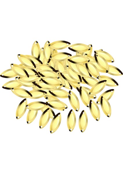 100 Adet Sinek Balıkçılık Kaşık Cazibesi Hard Sequins Baits Altın S (Yurt Dışından)