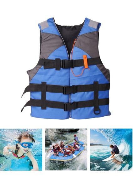 Hayat Ceketler Yetişkinler Kayak Kalıcılık Yardımı, Yüzer Köpük Yüzme Yelek Yüzüklük Yelek Balıkçılık Sörf Dalış Rafting Kayak - Mavi (Yurt Dışından)