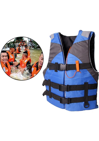Hayat Ceketler Yetişkinler Kayak Kalıcılık Yardımı, Yüzer Köpük Yüzme Yelek Yüzüklük Yelek Balıkçılık Sörf Dalış Rafting Kayak - Mavi (Yurt Dışından)