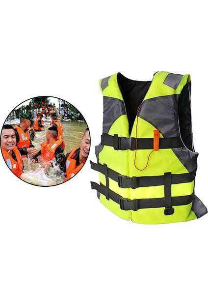 Hayat Ceketler Yetişkinler Kayak Kalıcığı Yardımı, Yüzer Köpük Yüzme Yelek Yüzüklük Yelek Yardım Balıkçılık Sörf Dalış Rafting Kayak - Yeşil (Yurt Dışından)
