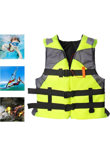 Hayat Ceketler Yetişkinler Kayak Kalıcığı Yardımı, Yüzer Köpük Yüzme Yelek Yüzüklük Yelek Yardım Balıkçılık Sörf Dalış Rafting Kayak - Yeşil (Yurt Dışından)