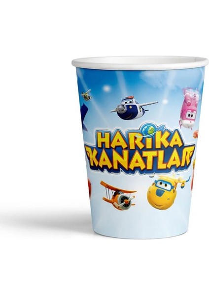 Harika Kanatlar, Karton Bardak, 200 cc, 8 Adet