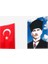 -4 Raşel Kumaş Atatürk Posteri + Türk Bayrağı 600 x 900 cm 1