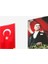 -5 Raşel Kumaş Atatürk Posteri + Türk Bayrağı 600 x 900 cm 1