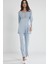 Penye Dantelli Pijama Takımı - 1241 2