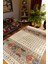 Kilim Desenli Otantik Eskitme Bej Kaydırmaz Kesme Yıkanabilir Ince Halı 1