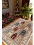 Kilim Desenli Otantik Eskitme Bej Kaydırmaz Kesme Yıkanabilir Ince Halı 1