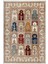 Kilim Desenli Otantik Eskitme Bej Kaydırmaz Kesme Yıkanabilir Ince Halı 2