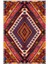 Kilim Desenli Otantik Eskitme Kahverengi Kaydırmaz Kesme Yıkanabilir Ince Halı 2